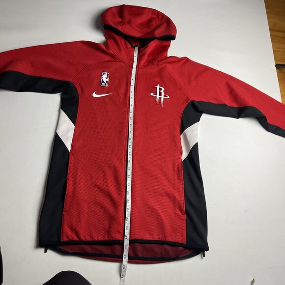 NBA Nike Houston Rockets Dri Fit Jacket Hoodie Warm Up Red Men's Small - Picture 8 of 13